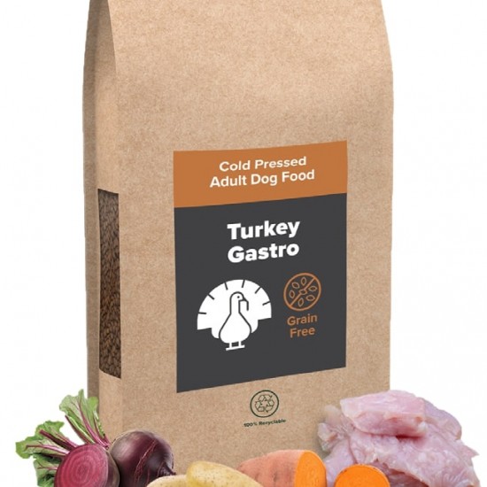 Cold Pressed Turkey Gastro Grain Free Dog Food with Psyllium Cold Pressed Turkey Gastro Grain Free Dog Food with Psyllium