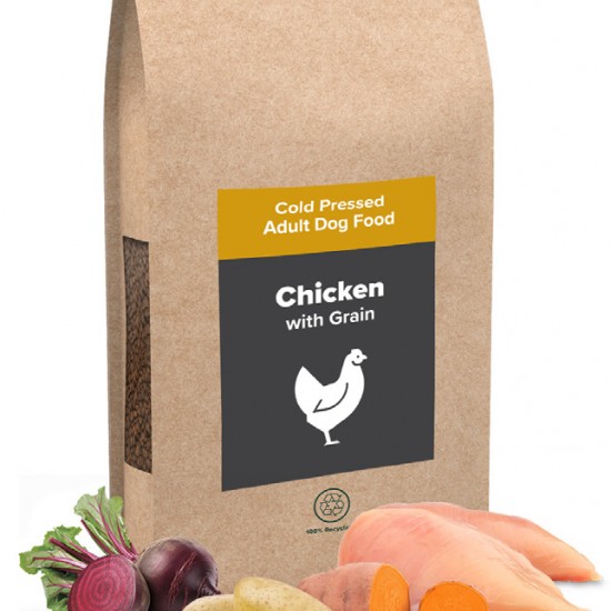 Cold Pressed Chicken & Grains Dog Food 