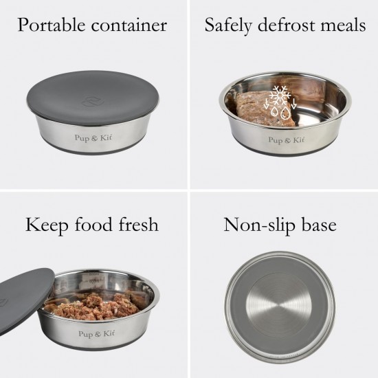 Lid-it Dog Bowl & Stay-Fresh Lid 