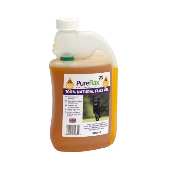 PureFlax Linseed/Flaxseed for Dogs Grown & Cold Pressed in the UK PureFlax Linseed/Flaxseed for Dogs Grown & Cold Pressed in the UK