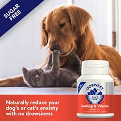 Dorwest Scullcap & Valerian Tablets for Dogs & Cats