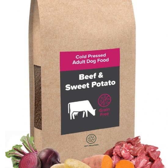 Cold Pressed Beef & Sweet Potato Grain Free Dog Food Cold Pressed Beef & Sweet Potato Grain Free Dog Food