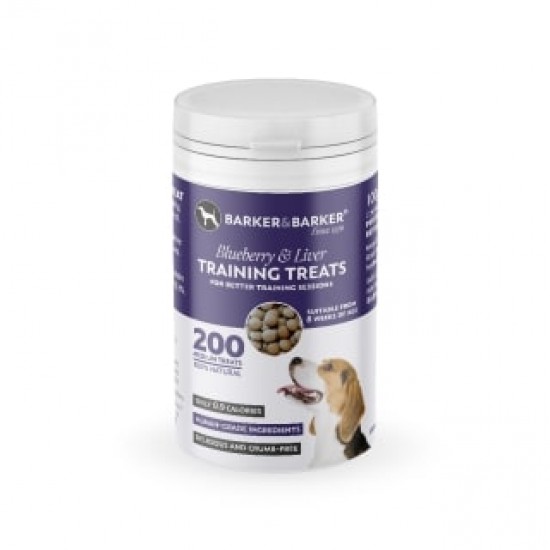 Barker&Barker Natural Blueberry & Liver Dog Training Treats - Medium Sized Treats