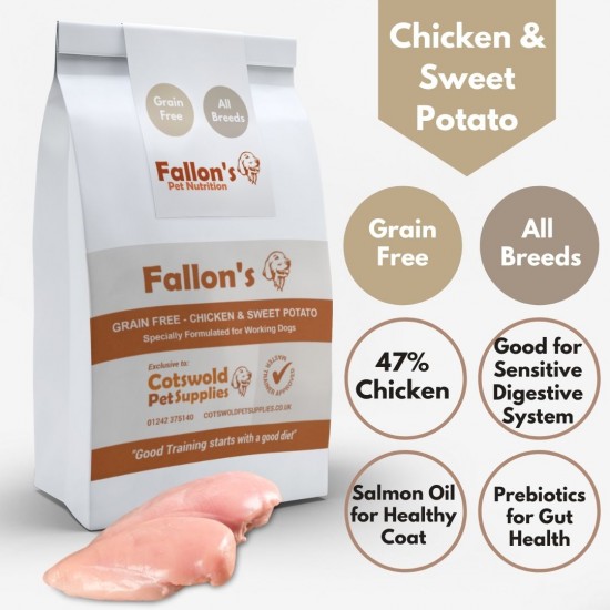 Chicken & Sweet Potato  - 47% Chicken - Salmon Oil - Sensitive