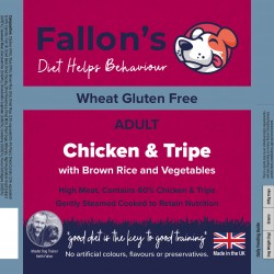 Chicken & Tripe with Brown Rice Gently Steam Cooked Wet Dog Food – 10 x 395g