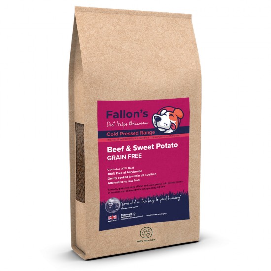 Cold Pressed Beef & Sweet Potato Grain Free Dog Food 
