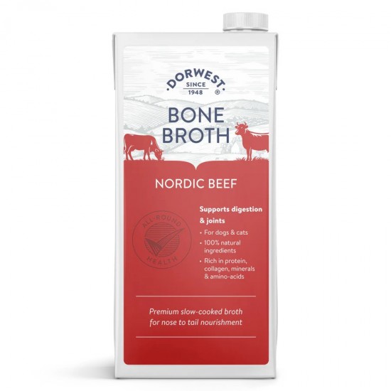 Dorwest Nordic Beef Bone Broth for Dogs & Cats 500ML