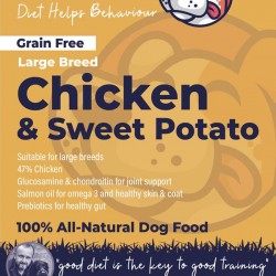 Large Breed Chicken & Sweet Potato Dog Food - 47% Chicken - Sensitive - Joint Support Large Breed Chicken & Sweet Potato Dog Food - 47% Chicken - Sensitive - Joint Support