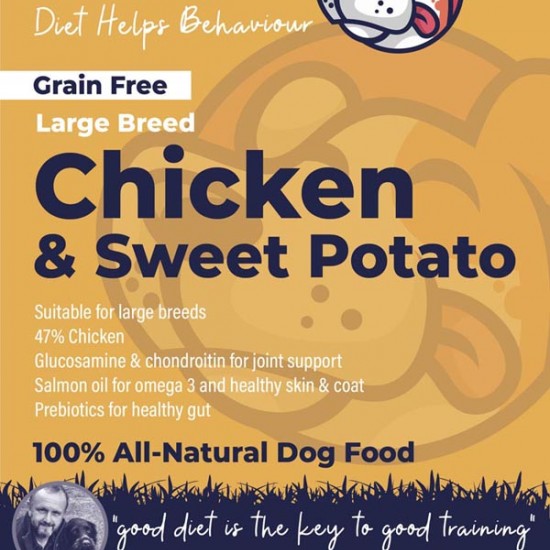 Large Breed Chicken & Sweet Potato Dog Food - 47% Chicken - Sensitive - Joint Support TRIAL Pack