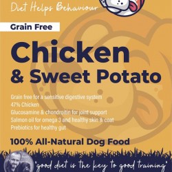 Chicken & Sweet Potato  Dog Food - 47% Chicken - Salmon Oil - Sensitive Chicken & Sweet Potato  Dog Food - 47% Chicken - Salmon Oil - Sensitive