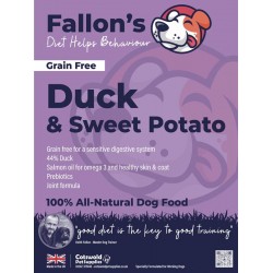Fallon’s Duck & Sweet Potato Dog Food 12kg | Grain Free
