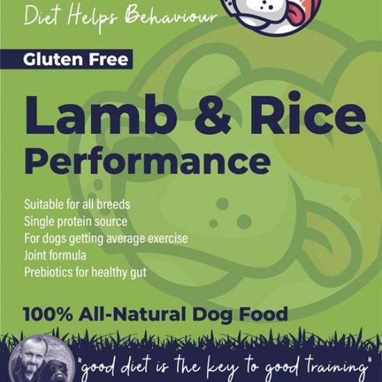 Lamb & Rice Performance - High Meat - Chicken Allergies - Joint Support - Prebiotics for gut
