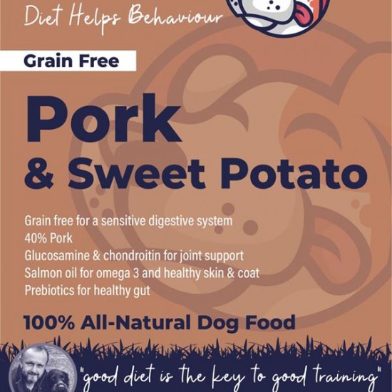 Pork & Sweet Potato - 40% Pork - Salmon oil - Sensitive Dog Food TRIAL Pack