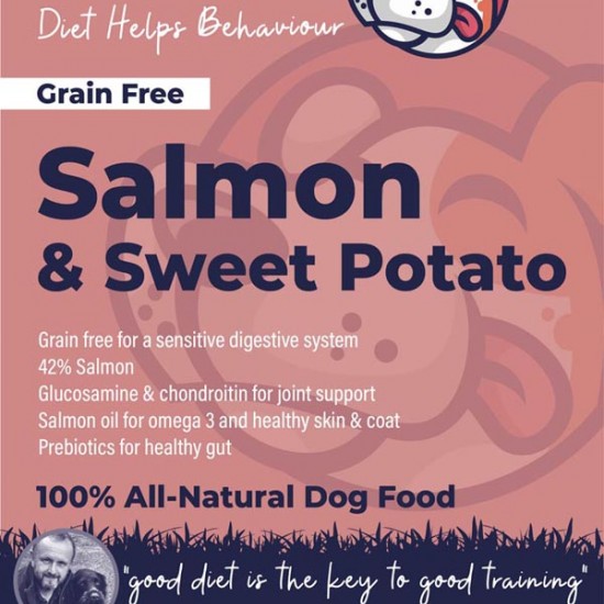 Salmon & Sweet Potato Dog Food - 42% Salmon - Sensitive - Salmon Oil for Skin & Coat TRIAL Pack