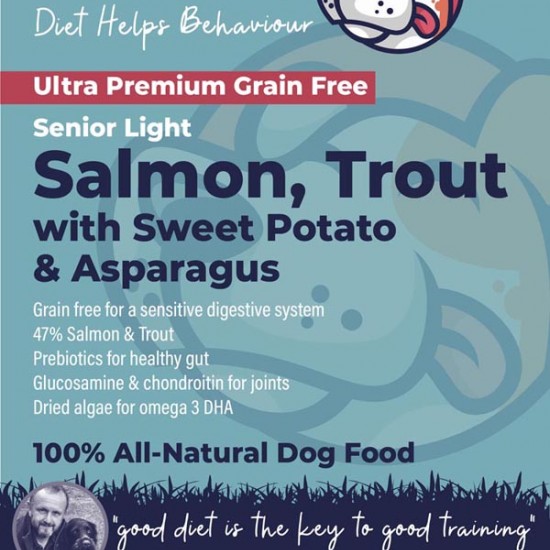 Ultra Premium Salmon Trout & Sweet Potato -  42% Fish - Weight Loss - Green Lipped Mussel dog food TRIAL Pack