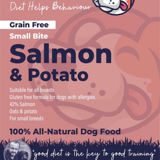 Small Bite Salmon & Potato Dog Food- 42% Salmon - Allergies