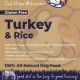 Turkey & Rice Dog Food 26% Turkey - Calm Dog - Allergies - Salmon Oil TRIAL Pack