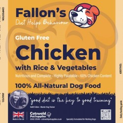 Chicken & Rice  - Wet Dog Food - Gluten Free - Pack of 10 Trays x 395g