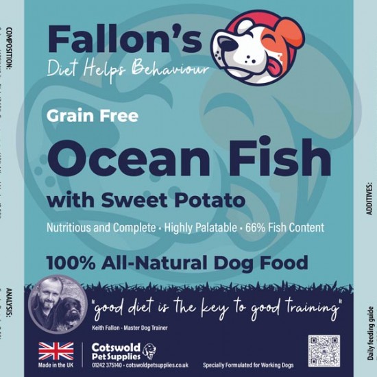  Ocean Fish & Sweet Potato Grain Free - Wet Dog Food - Omega 3 - Sensitive  - 10 x 395g