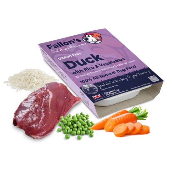 Duck & Rice  - Wet Dog Food - Gluten Free - Pack of 10 Trays x 395g