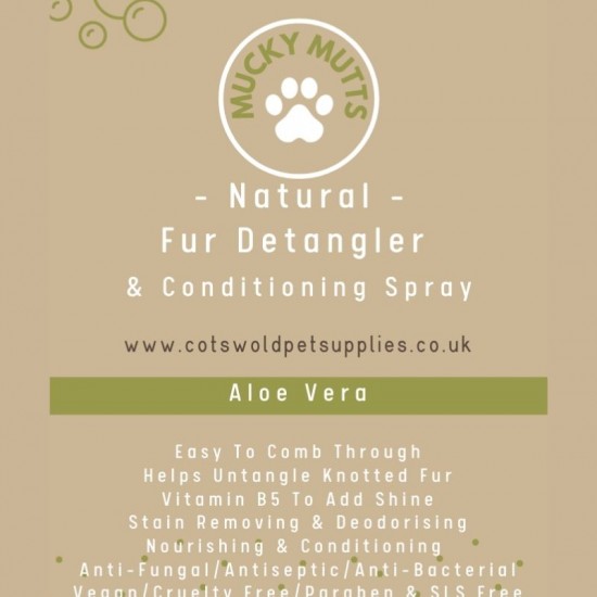 Fallon's Mucky Mutts Dog Fur Detangler & Conditioning spray 200ml Fallon's Mucky Mutts Dog Fur Detangler & Conditioning spray 200ml