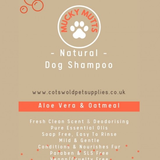Fallon's Mucky Mutts Natural Dog Shampoo 200ml Fallon's Mucky Mutts Natural Dog Shampoo 200ml