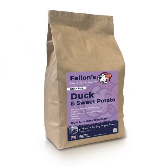 Duck and Sweet Potato Dog Food - 44% Duck - Salmon oil - Sensitive