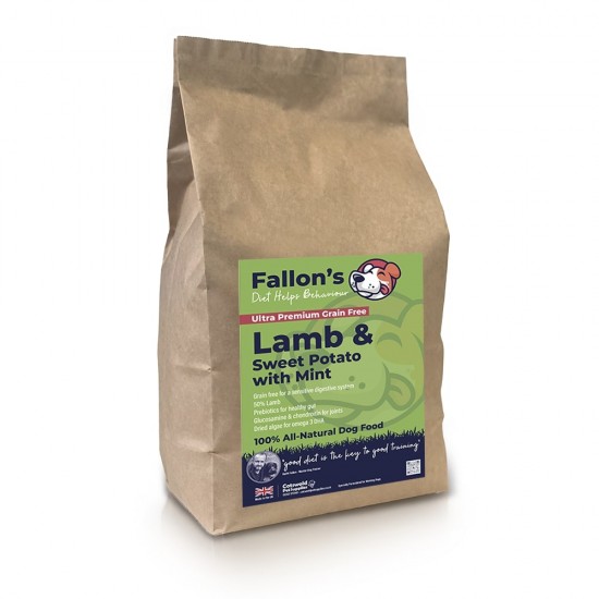 Ultra Premium Lamb & Sweet Potato with Mint - 50% Lamb - Green Lipped Mussel for Joints dog food