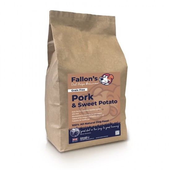 Pork & Sweet Potato - 40% Pork - Salmon oil - Sensitive Dog Food