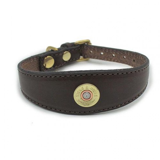 Hicks & Hides Stanway Leather Whippet Dog Collar