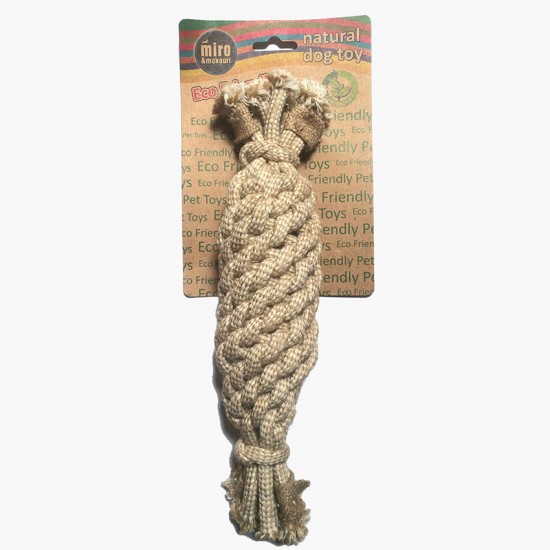 Miro & Makauri Jute Rope Crinkle Dog Toy Miro & Makauri Jute Rope Crinkle Dog Toy