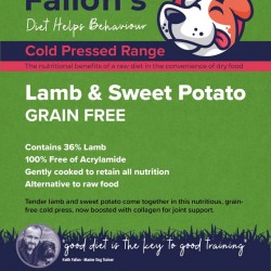 Fallon’s Cold Pressed Lamb & Sweet Potato Dog Food