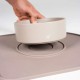 Mess-Free Dog Feeding Station with Ceramic Bowls & Quick-Dry Mat