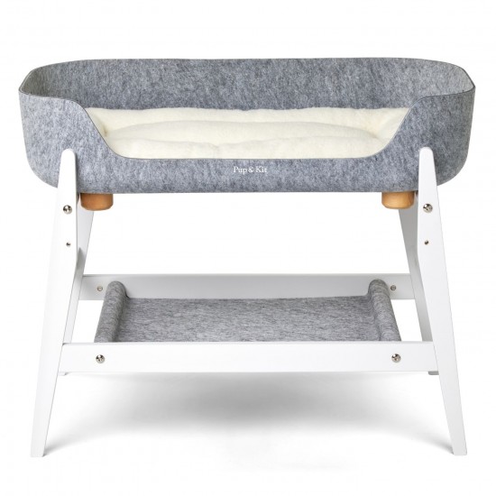 Pup & Kit PetNest Felt Pet Bed and Bedside Stand