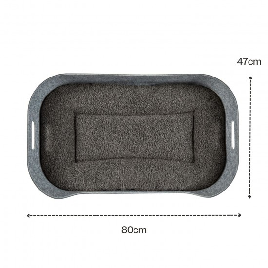 Pup & Kit PetNest Felt Pet Bed with Free Small Pet Protector Blanket worth £24.95!