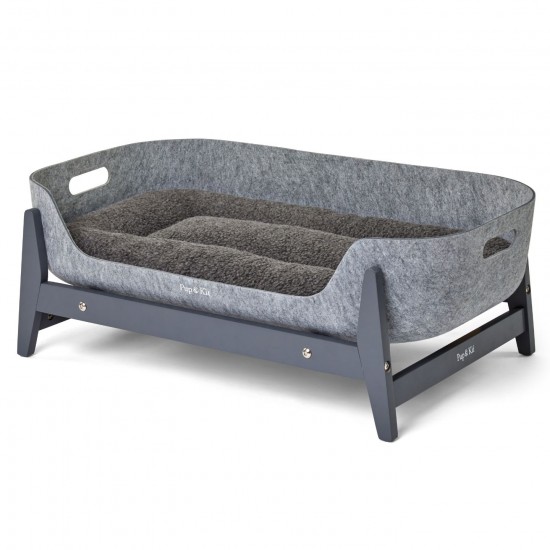 Pup & Kit PetNest Felt Pet Bed and Raised Stand with Free Small Pet Protector Blanket worth £24.95!