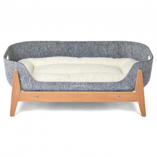 Pup & Kit PetNest Felt Pet Bed and Raised Stand with Free Small Pet Protector Blanket worth £24.95!