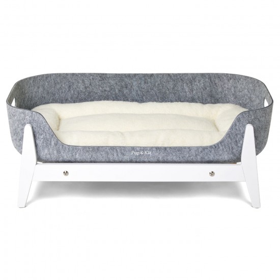 Pup & Kit PetNest Felt Pet Bed and Raised Stand with Free Small Pet Protector Blanket worth £24.95!