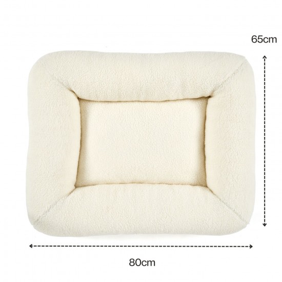 Pup & Kit Pup Pillow Fleece Dog Bed with Free Small Pet Protector Blanket worth £24.95!