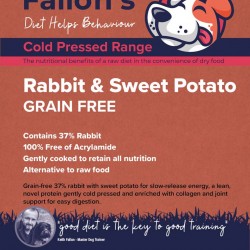 Fallon’s Cold Pressed Rabbit & Sweet Potato Grain Free Dog Food