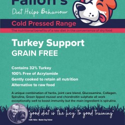 Fallon’s Cold Pressed Turkey Support Dog Food 