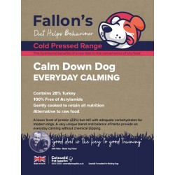 Cold Pressed Turkey Calm Dog Grain Free Dog Food 