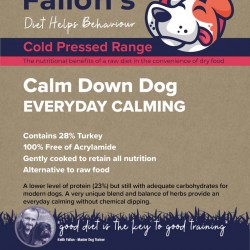 Fallon’s Cold Pressed Turkey Calm Dog Food | Grain Free | Sensitive Dogs