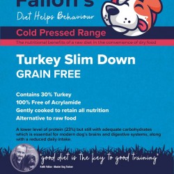 Fallon’s Slim Down Cold Pressed Turkey Dog Food