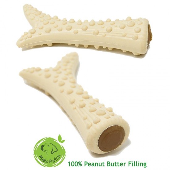 Maks Patch Peanut Butter filled Antler Dog Chews Pack of 5 