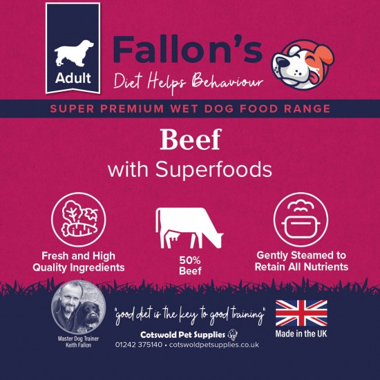 Beef with Superfoods - Wet Dog Food 