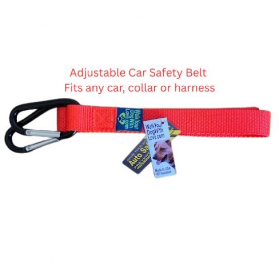 Walk Your Dog with Love - Dog Car Safety Belt Walk Your Dog with Love - Dog Car Safety Belt