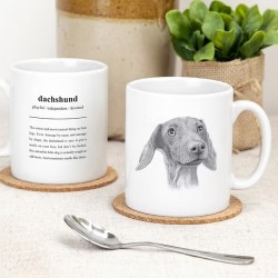 Dachsund Ceramic Mug - Designed & Hand Finished in the UK 