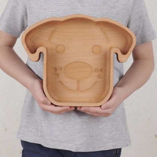 Cute Wooden Dog Bowl - Naturally Antibacterial Cute Wooden Dog Bowl - Naturally Antibacterial