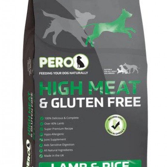 Pero High Meat Lamb & Rice Gluten Free Dog Food